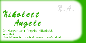 nikolett angele business card